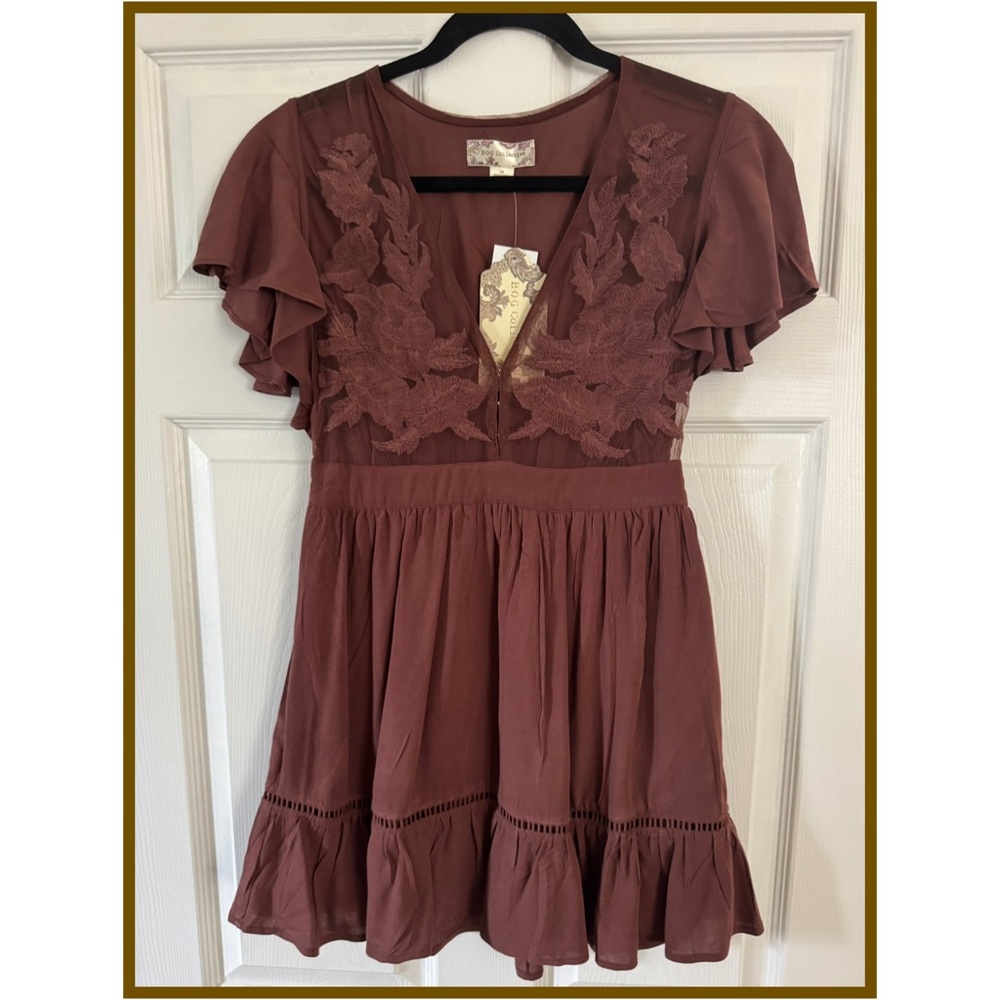 B.O.G. Cinnamon Brown Dress Sz-XS - NWT